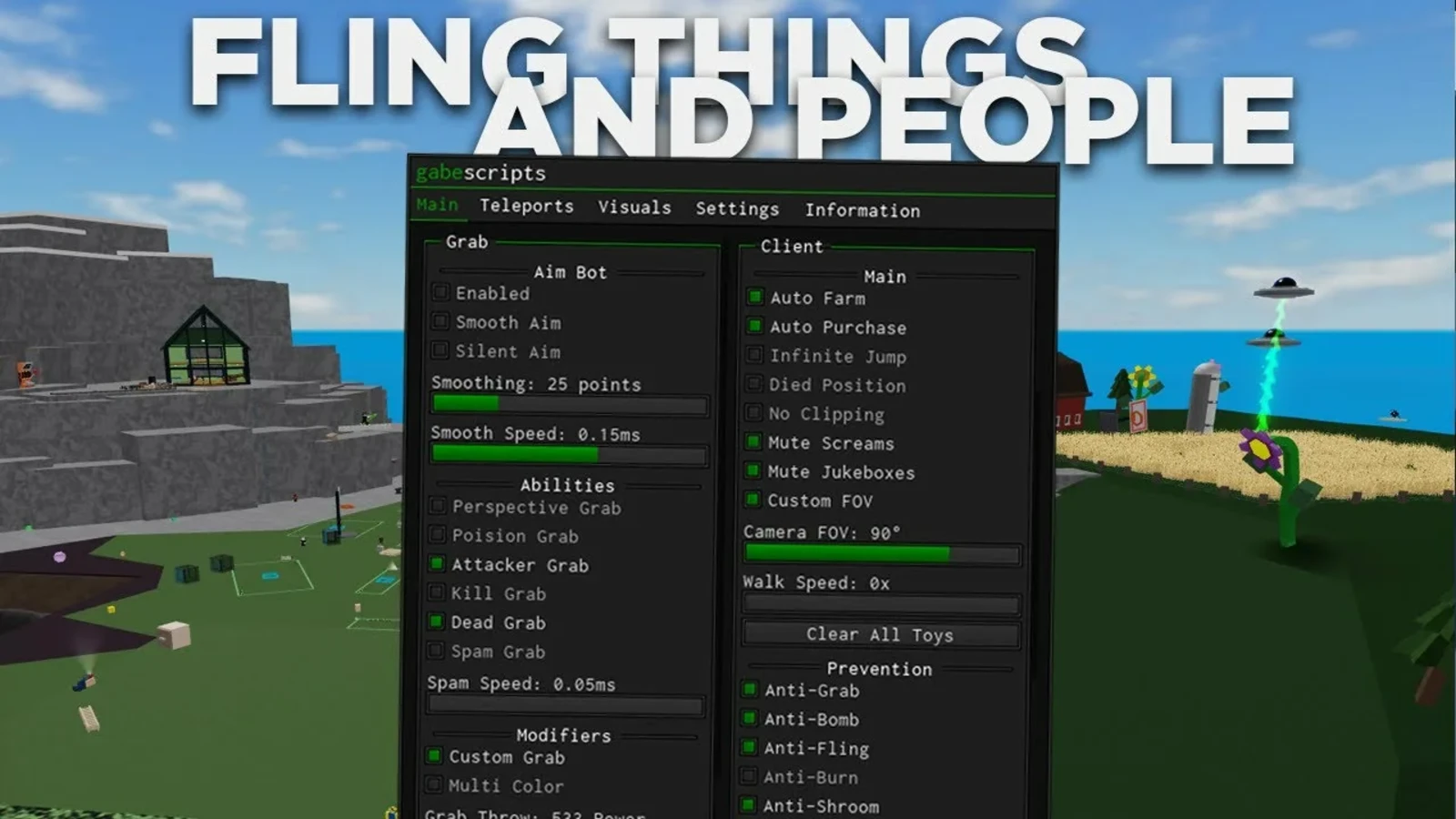 Скрипт на Fling Things and People